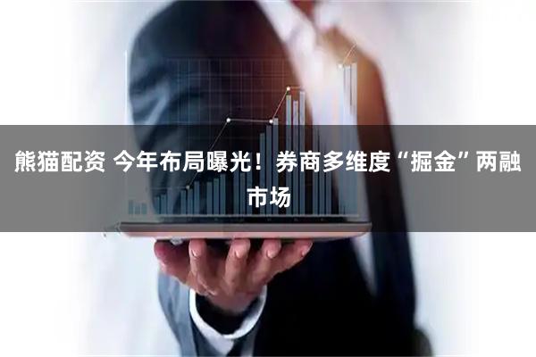 熊猫配资 今年布局曝光！券商多维度“掘金”两融市场